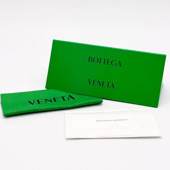 NEW BOTTEGA VENETA BV1045S 001 WOMEN GREY/GOLD SUNGLASSES BOTTEGA VENETA - Picture 14 of 14